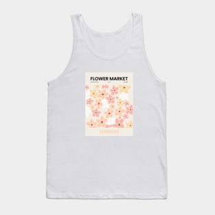 Flower Market London Orange Pink White Design Tank Top